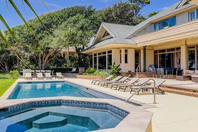 Pool of this home in Sea Pines