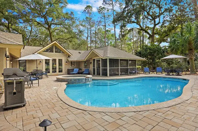 Pool of this home in Sea Pines
