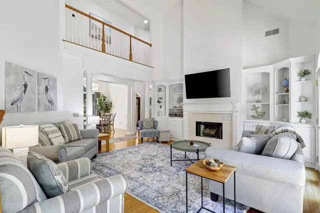 Living room of this home in Sea Pines