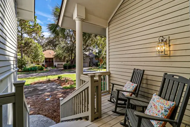 Balcony of this home in Sea Pines