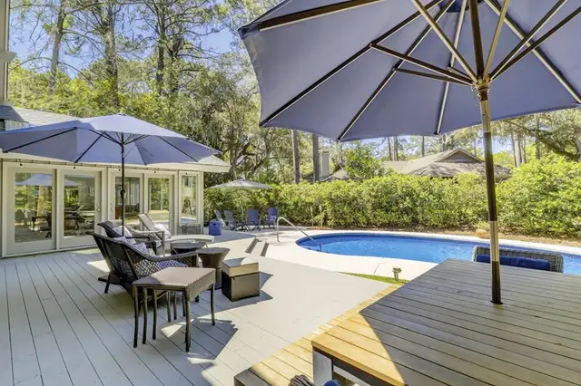 Pool of this home in Sea Pines