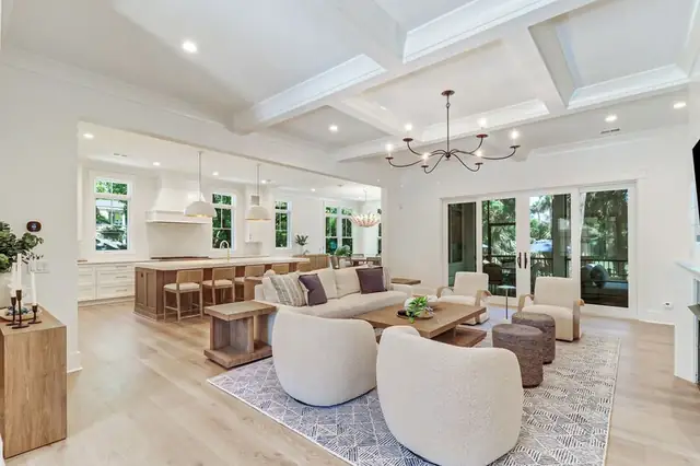 Living room of this home in Sea Pines