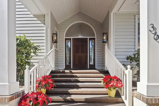 Balcony of this home in Sea Pines