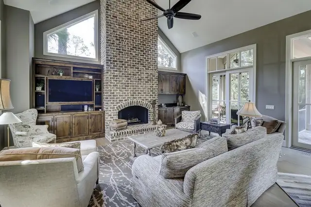 Living room of this home in Sea Pines