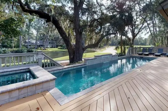 Pool of this home in Sea Pines