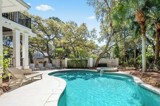 Pool of this home in Sea Pines