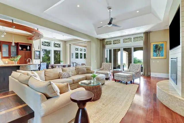 Living room of this home in Sea Pines