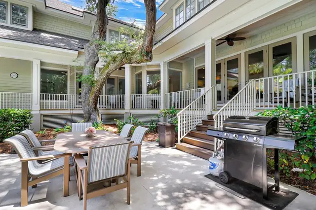 Balcony of this home in Sea Pines