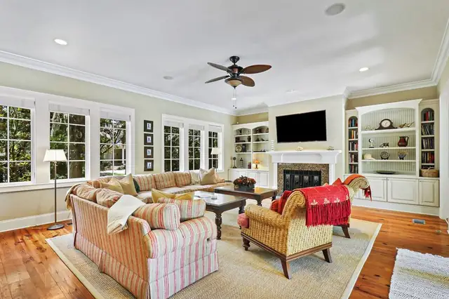 Living room of this home in Sea Pines