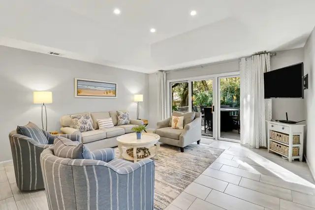 Living room of this home in Sea Pines