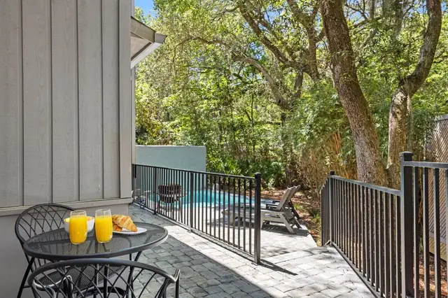 Balcony of this home in Sea Pines