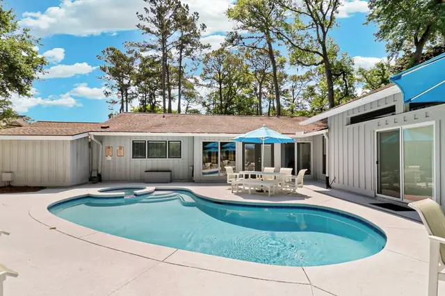 Pool of this home in Sea Pines
