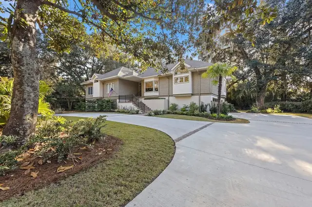 Outside of this home in Sea Pines