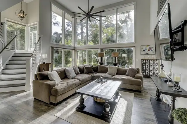 Living room of this home in Sea Pines