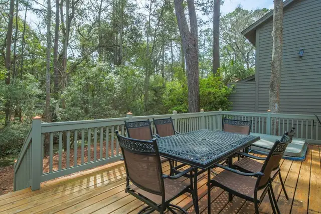Balcony of this home in Sea Pines