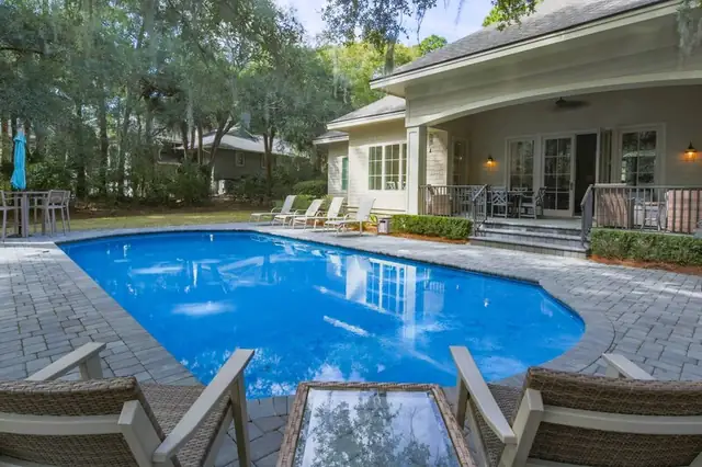 Pool of this home in Sea Pines