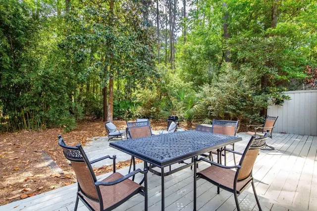 Balcony of this home in Sea Pines