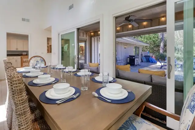 Dining area of this home in Sea Pines