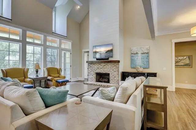 Living room of this home in Sea Pines