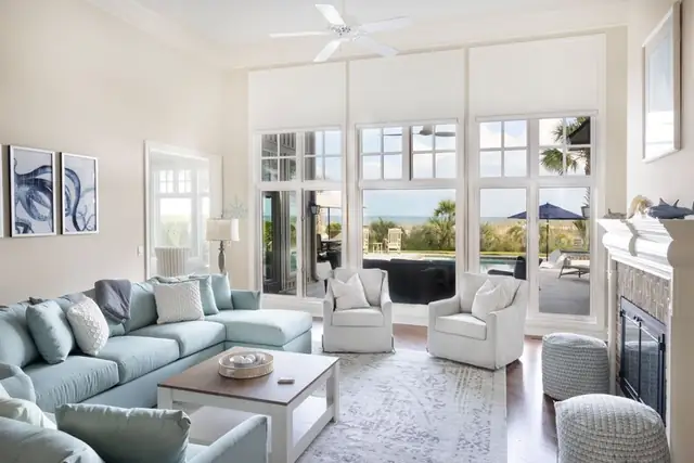 Living room of this home in Sea Pines