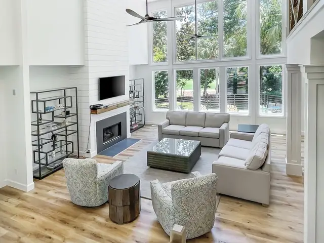 Living room of this home in Sea Pines