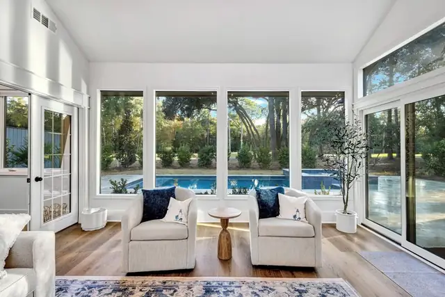 Living room of this home in Sea Pines