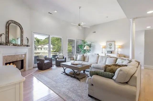 Living room of this home in Sea Pines