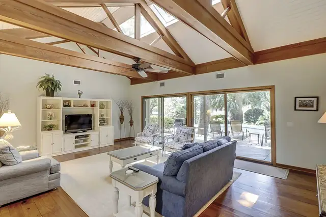 Living room of this home in Sea Pines