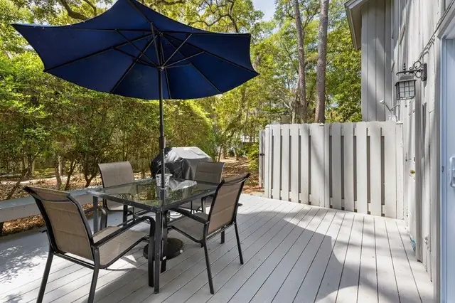 Balcony of this home in Sea Pines