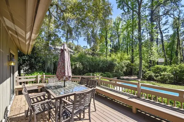 Balcony of this home in Sea Pines