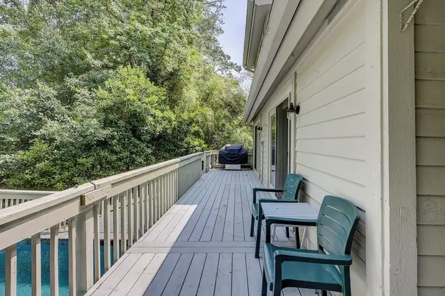 Balcony of this home in Sea Pines