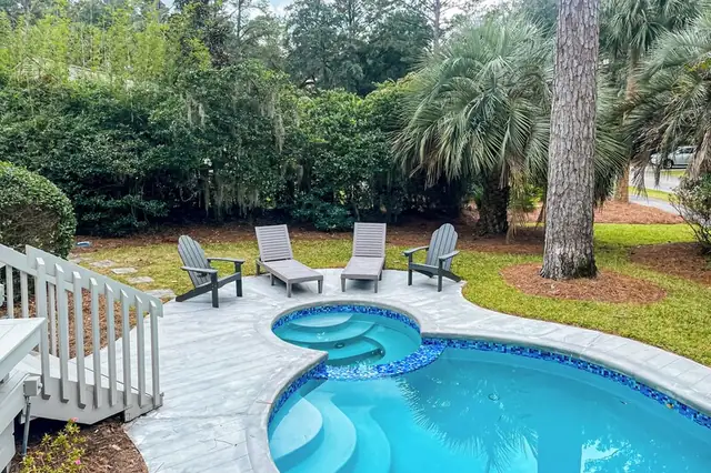 Pool of this home in Sea Pines