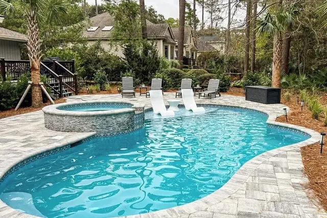 Pool of this home in Sea Pines