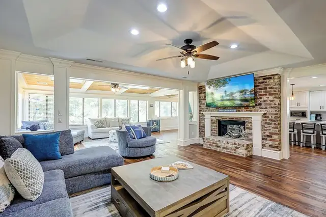 Living room of this home in Sea Pines