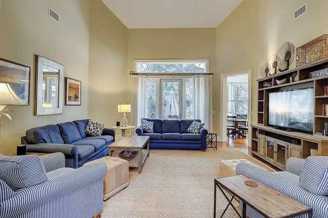 Living room of this home in Sea Pines