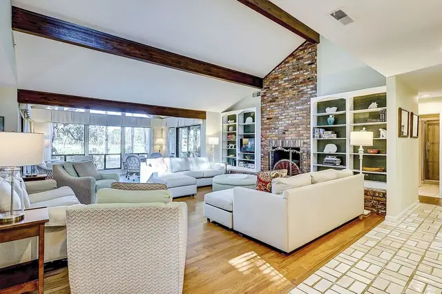 Living room of this home in Sea Pines