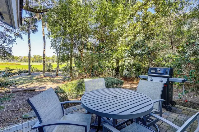 Balcony of this home in Sea Pines