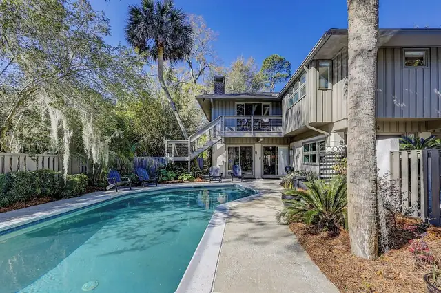 Pool of this home in Sea Pines