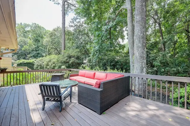 Balcony of this home in Sea Pines