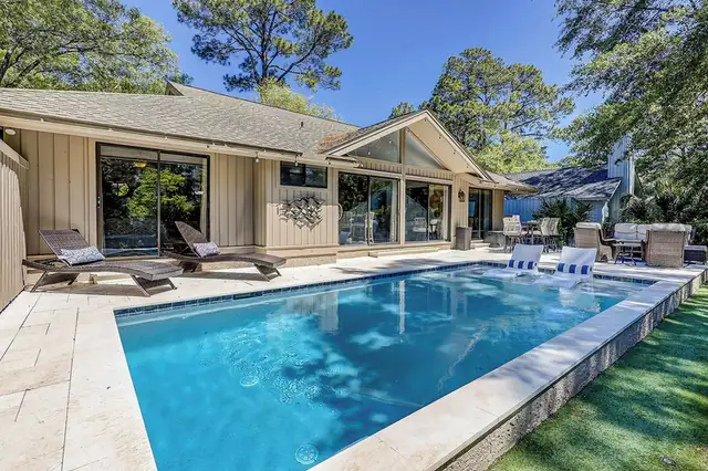 Pool of this home in Sea Pines