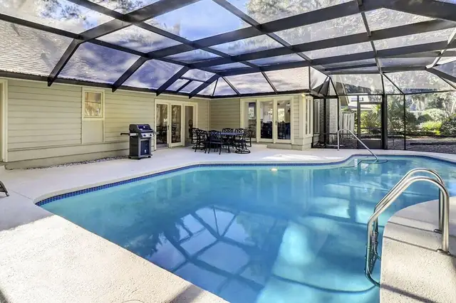 Pool of this home in Sea Pines