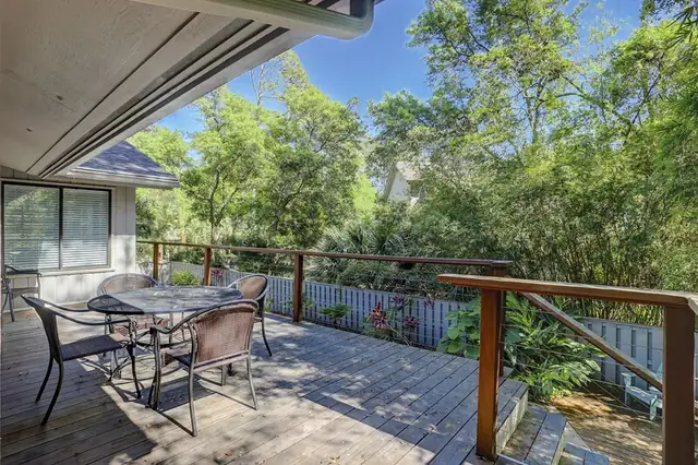 Balcony of this home in Sea Pines