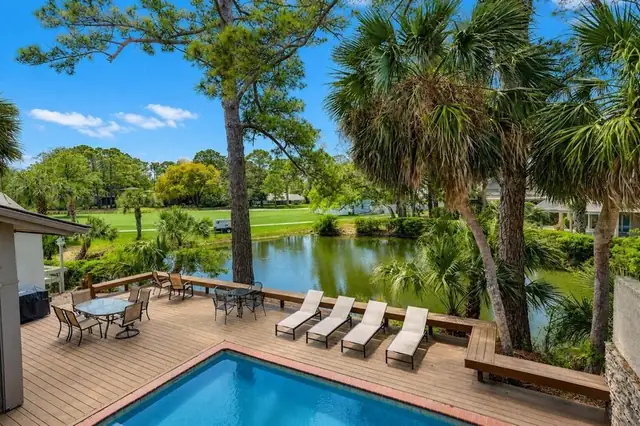 Pool of this home in Sea Pines