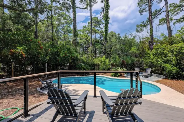 Pool of this home in Sea Pines