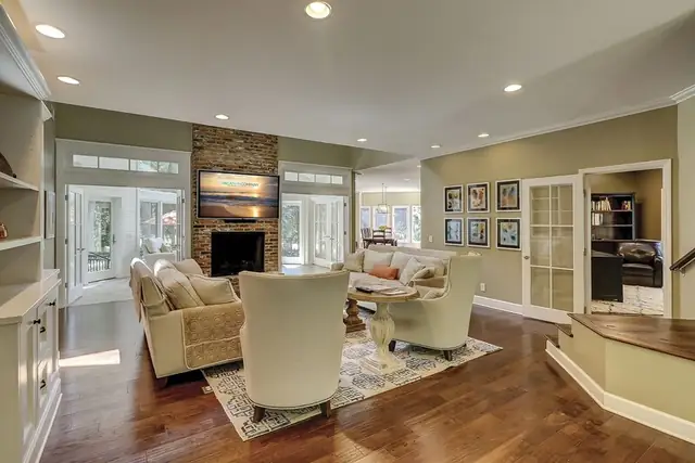 Living room of this home in Sea Pines