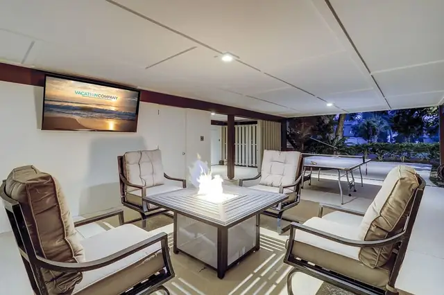 Balcony of this home in Sea Pines