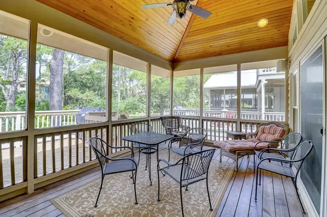 Balcony of this home in Sea Pines