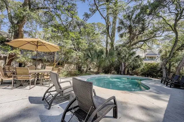 Pool of this home in Sea Pines