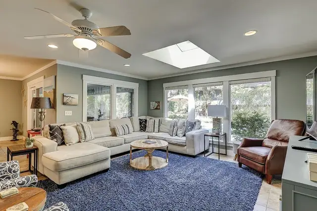 Living room of this home in Sea Pines