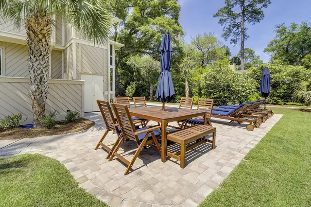 Balcony of this home in Sea Pines